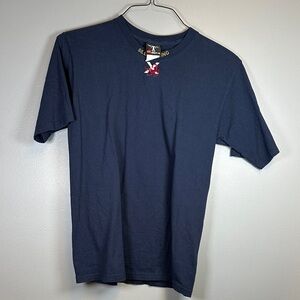 Hanes Beefy Men's Dark Blue Short Sleeve Tee Size Small